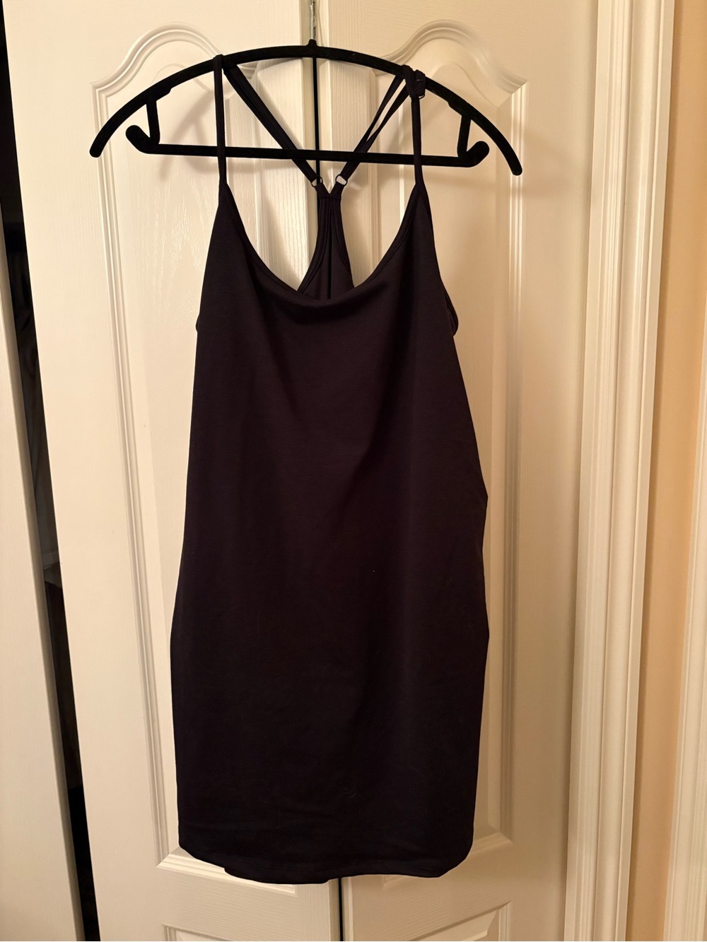 Old Navy Maturity Classic Black Spaghetti Strap Tank Dress